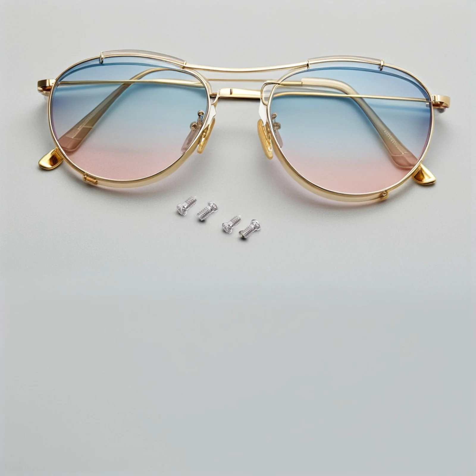 

10000Pcs Eyeglass Repair Parts Stainless Steel Micro Screws for Nose Pad Cushion Fixing Compatible with Most Spectacles and