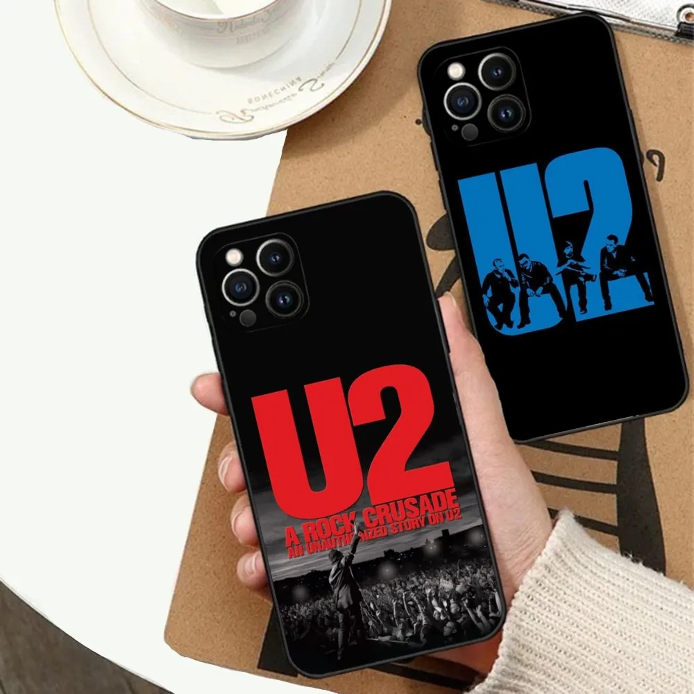 

MUSIC The Car U2 Band Phone Case For Apple iPhone 15,14,13,12,11,XS,XR,X,8,7,Pro,Max,Plus,mini Silicone Black Cover