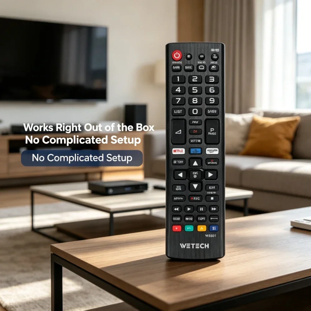 Telecomando universale di ricambio per Smart TV LG, televisori LED LCD 4K UHD con tasti di accesso rapido a Netflix e Prime Video.