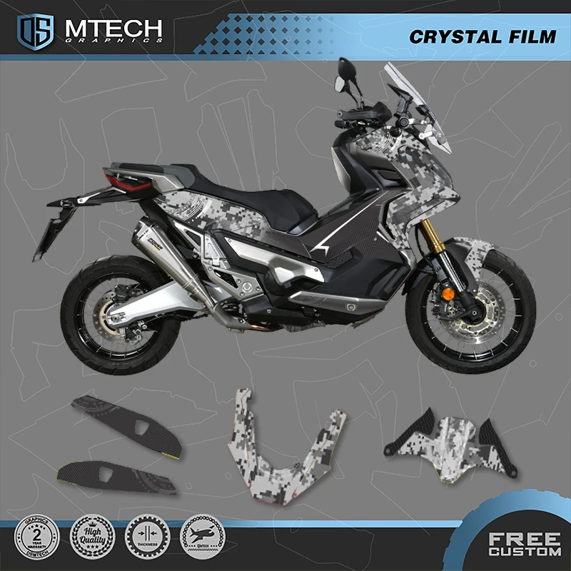 DSMTECH For HONDA 2017 2018 2019 2020 X-ADV750 750cc Custom Motorcycle Graphics Enduro Decals Stickers Kits 04