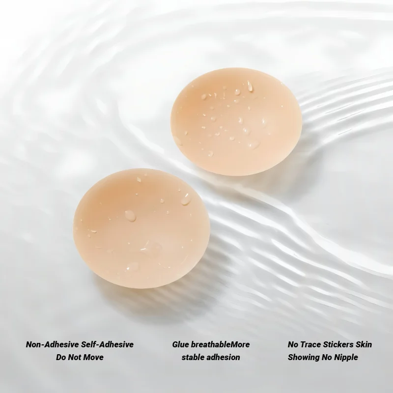 Многоразовые лепестки для груди, чехол для сосков, невидимый лепесток, бюстгальтер без бретелек с открытой спиной, силиконовые бесшовные пирожки, самоклеящиеся без клея