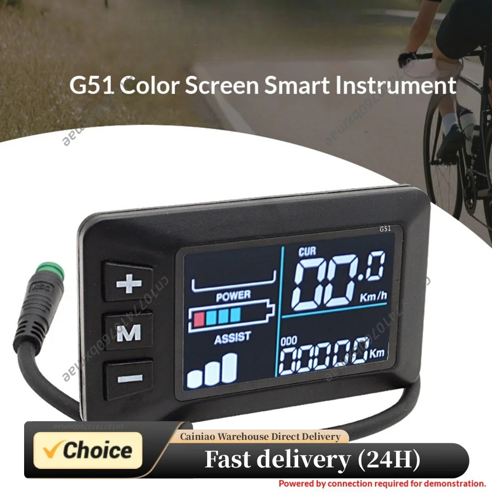 G51 Elektrofahrrad-Scooter-Tachometer mit 5-Kern-LCD-Display …