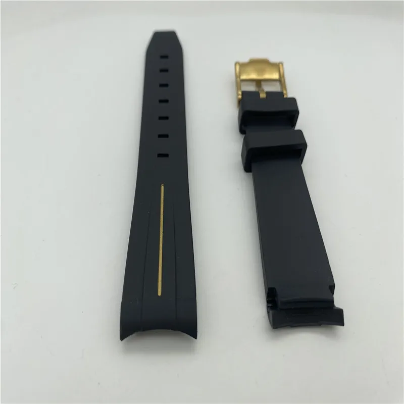 20mm Silicone Strap For Speedmaster MoonSwatch Omega X Swatch Co-branding Mission to Moonshine Gold Fashion WatchBand Accessorie