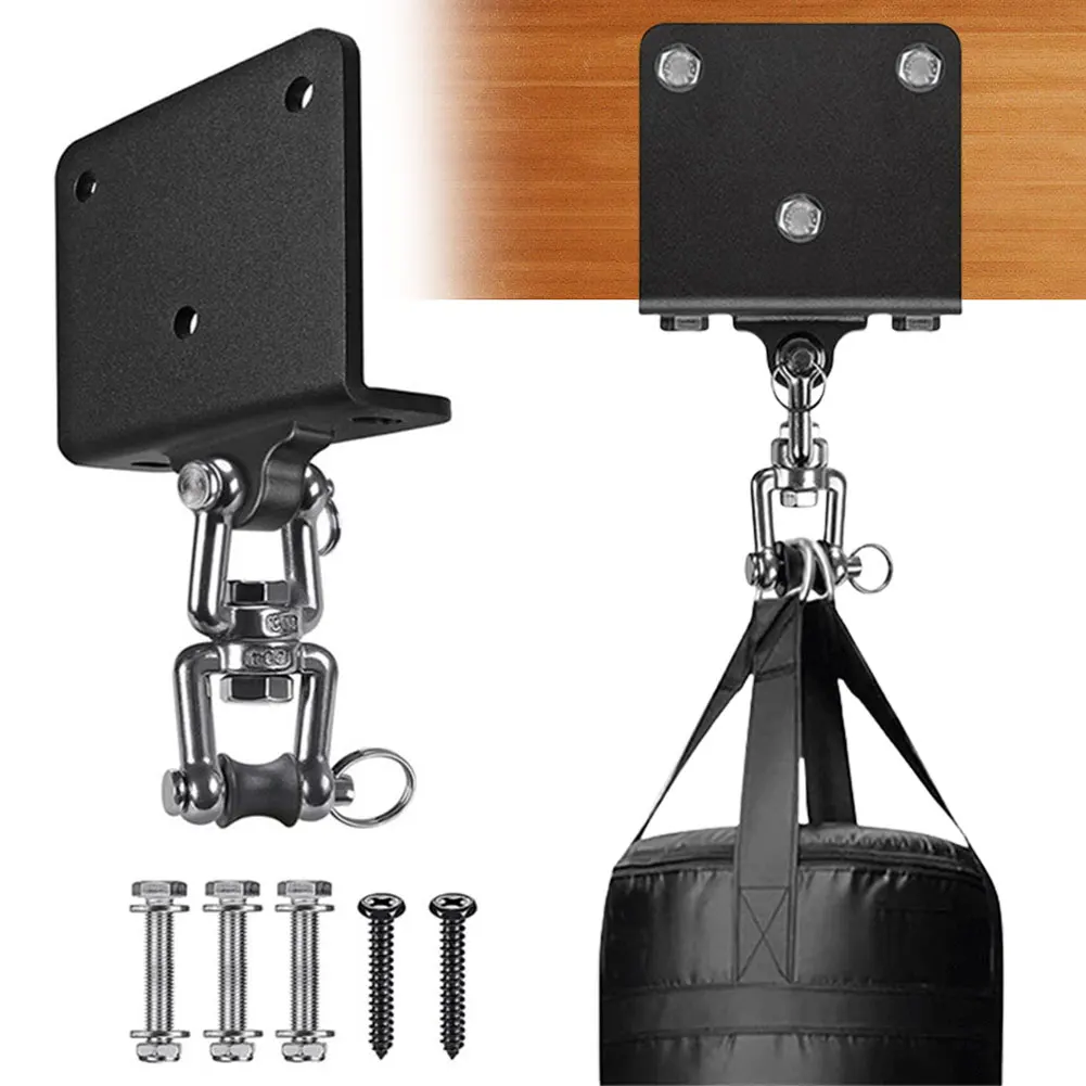 

Вешалка для боксерской груши, вращение на 360 градусов, боксерская груша, потолочное крепление, тяжелая вешалка для сушки для подвешивания тяжелых боксерских мешков