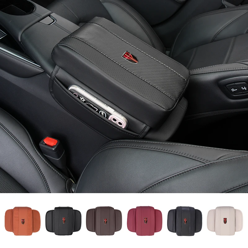 Car Armrest Box Booster Pad with Storage Bag Auto Accessories For Hongqi HS5 H5 H9 E-QH5 HS7 E-HS9 H7 E-HS3