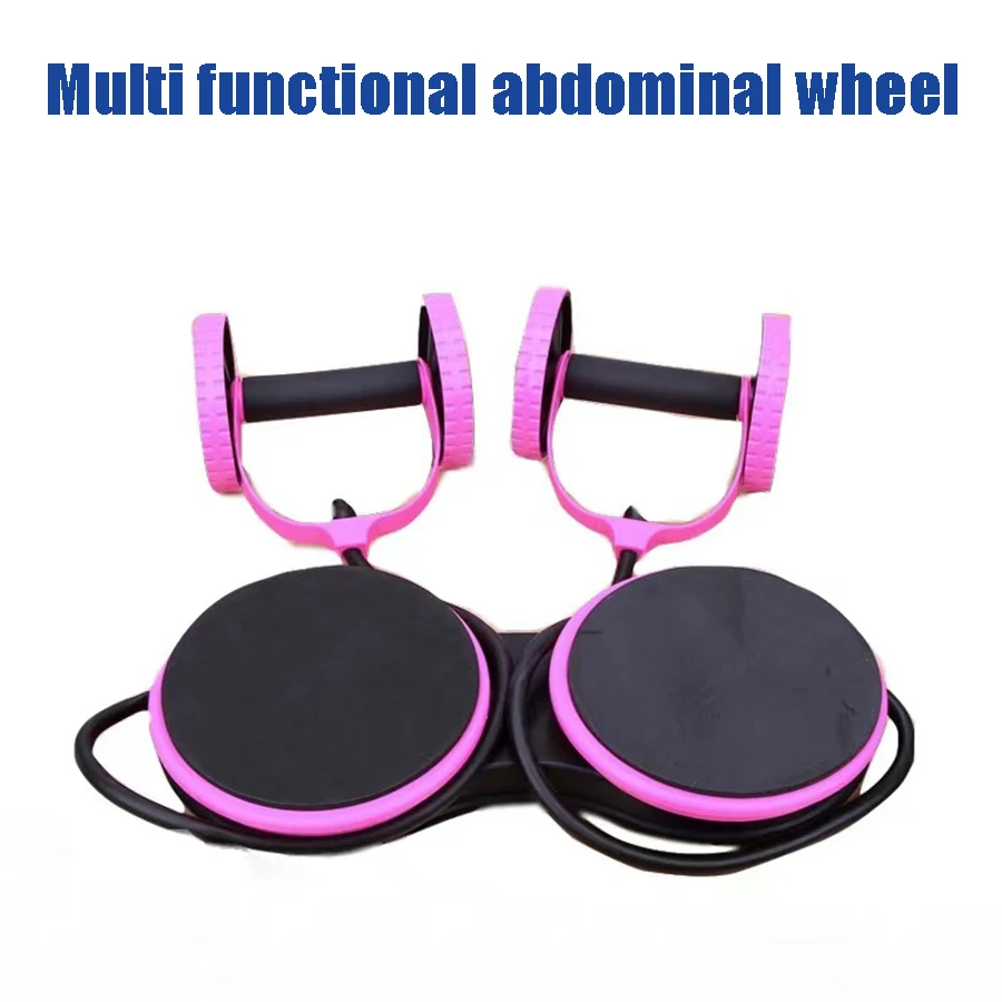 Multi Functional Belly Strengthening Wheel, Drawstring, Belly Tightening Roller, Household Fitness and Sports Equipment