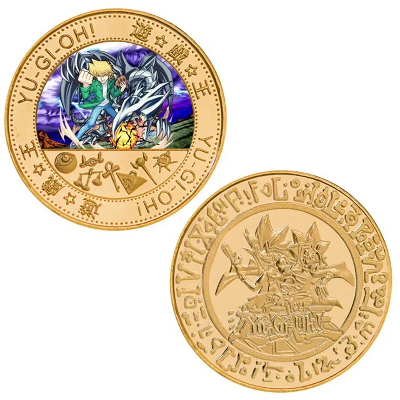 Anime Yu-Gi-Oh! Yuya Sakaki Cosplay Duel moneta commemorativa Cartoon che raccoglie monete accessori di alta qualità regali puntelli