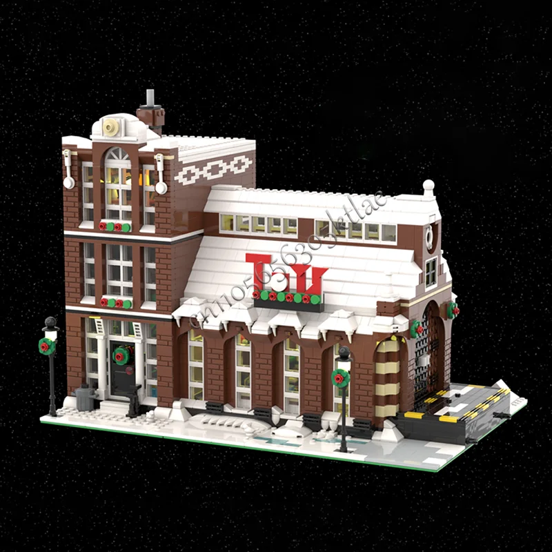 3071 pçs de luxo antigo brinquedo fábrica construção modelo modular arquitetura bloco construção diy educação montagem crianças brinquedos presentes