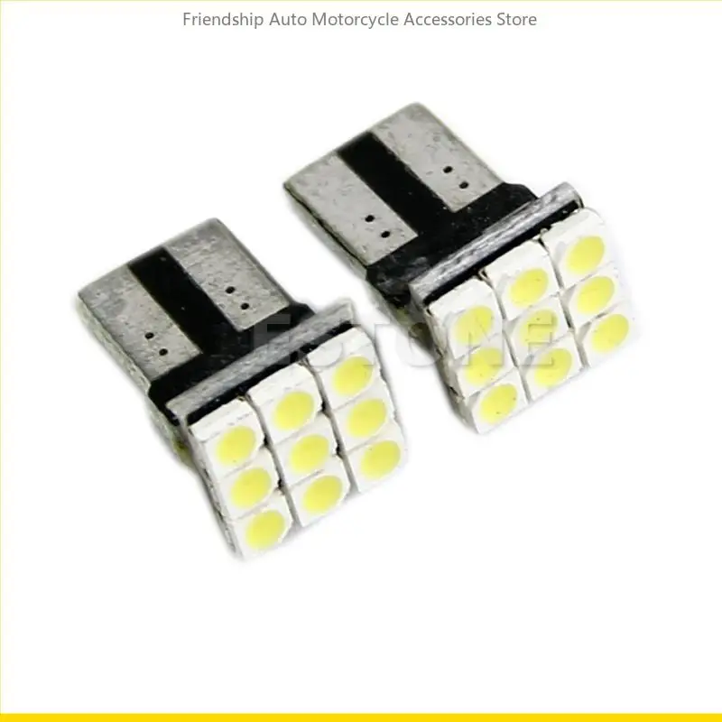 SZCH 2PCS T10 194 168 W5W 9 LED 3528 LED BULBA PARA O CARRO CARROTILHO SINAL SINAL LUBLE AUTO