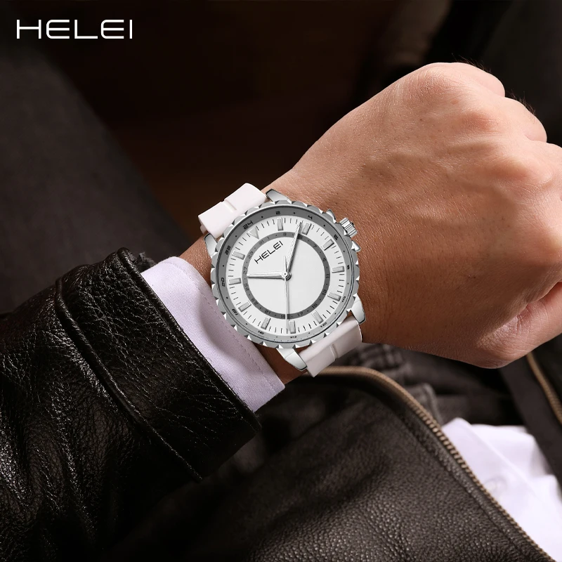 ساعة يد مضيئة من السيليكون المغناطيسي للرجال ، ساعة كوارتز غير رسمية ، حزام تاريخ ، موضة رياضية ، جديدة