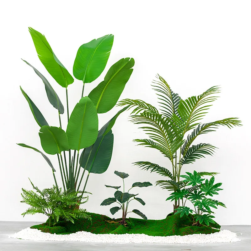 

Simulation green plant landscaping combination indoor landscape green plant set
