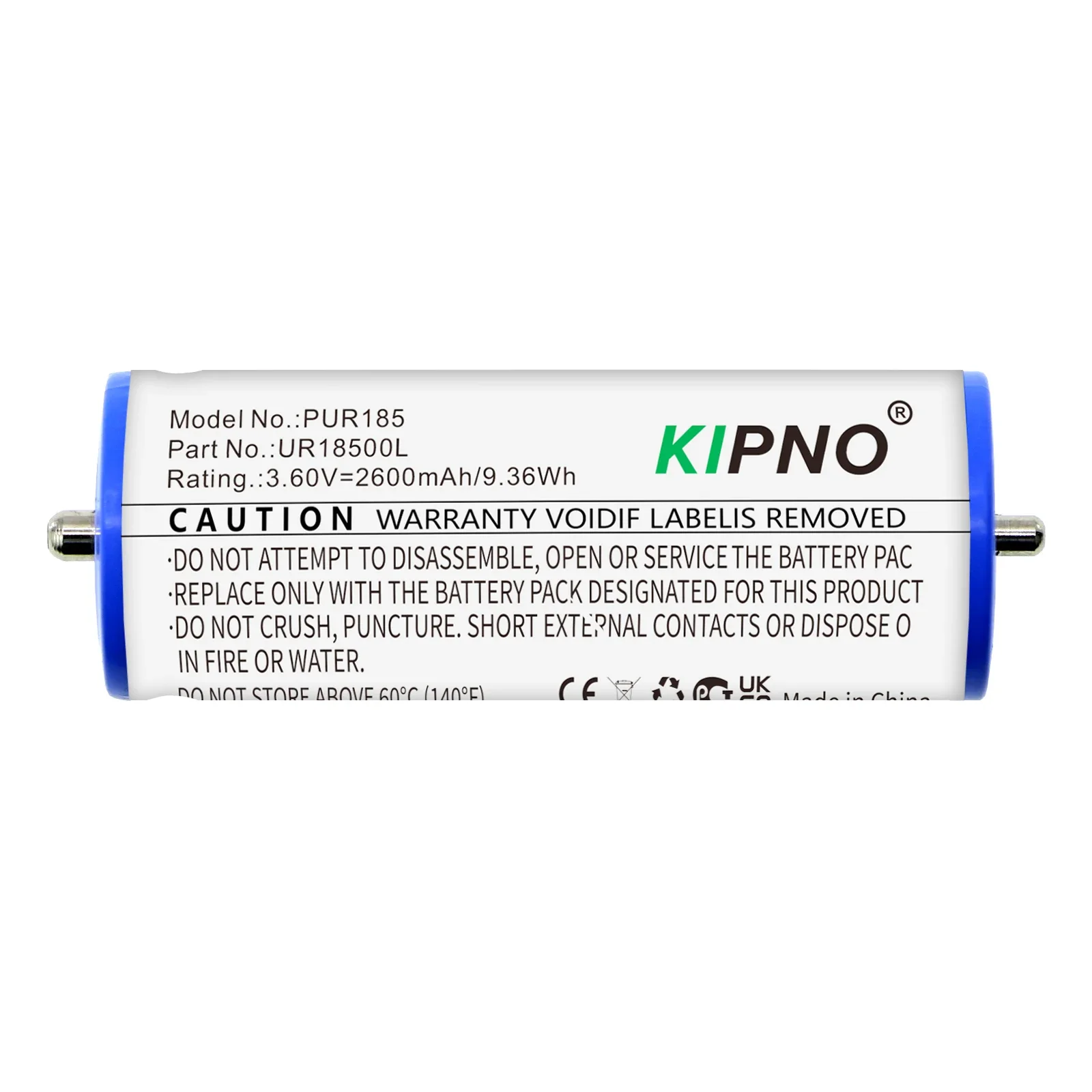 2600mAh Replacement Battery for Braun UR18500L 3018765 720 730cc Epil 7 730S-4 Shaver 2600mAh Long-Lasting Shaver Battery