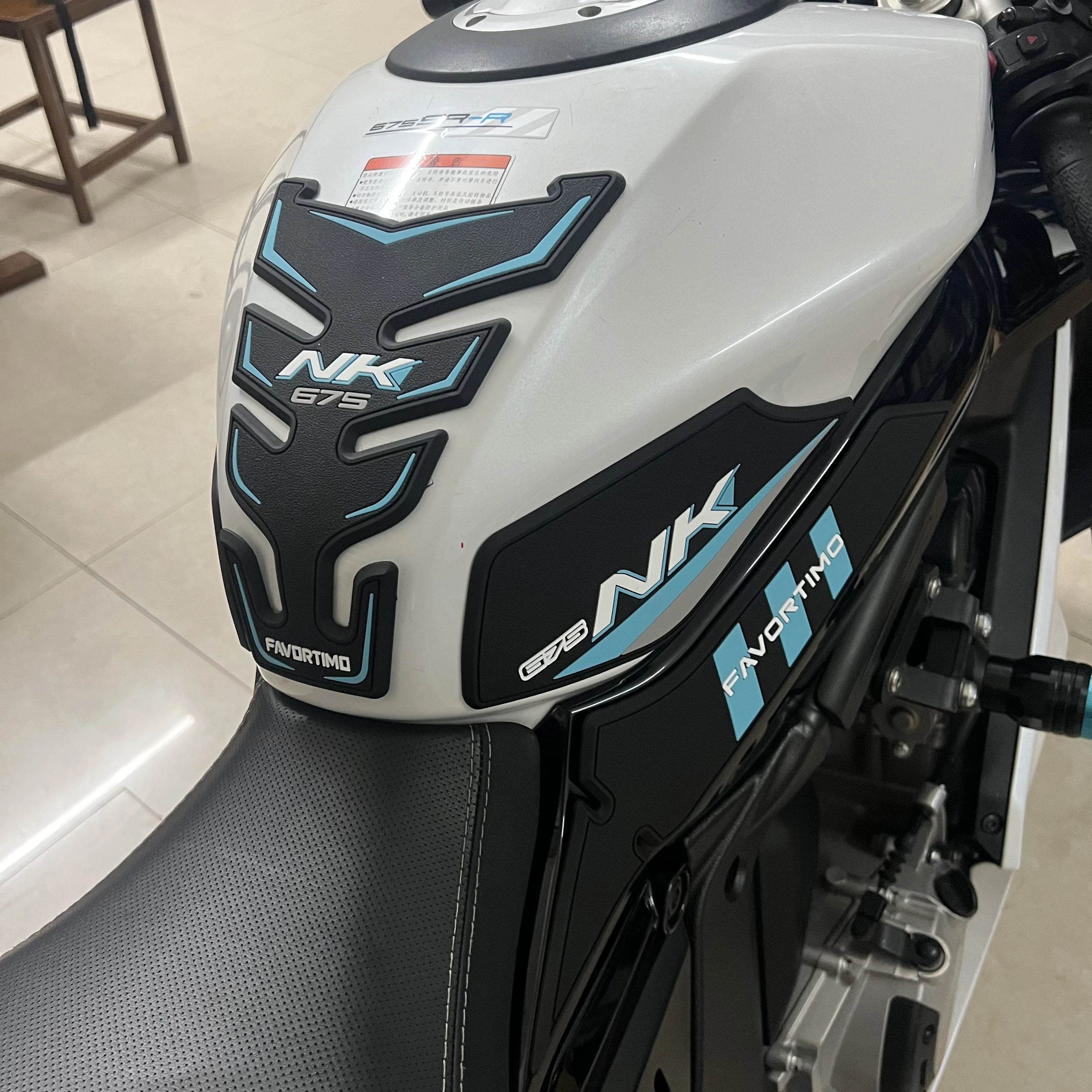 NK 2025 Motorcycle Frosted Sticker Suitable for CFMOTO 675NK Model Anti Slip Decal Fuel Tank Cap Decoration Waterproof Accessory