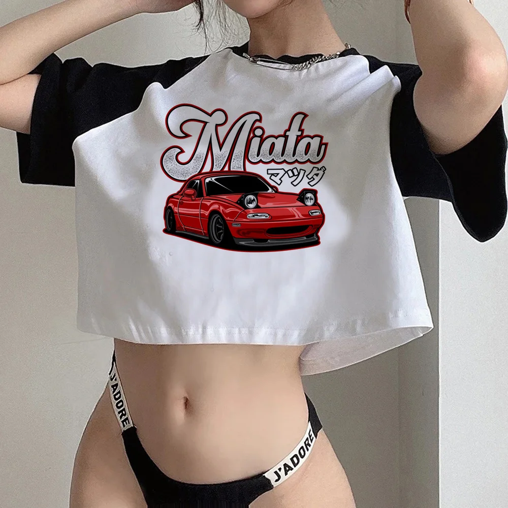 miata goth yk2 fairy grunge crop top Female aesthetic gothic fairy grunge korean fashion tshirt clothing