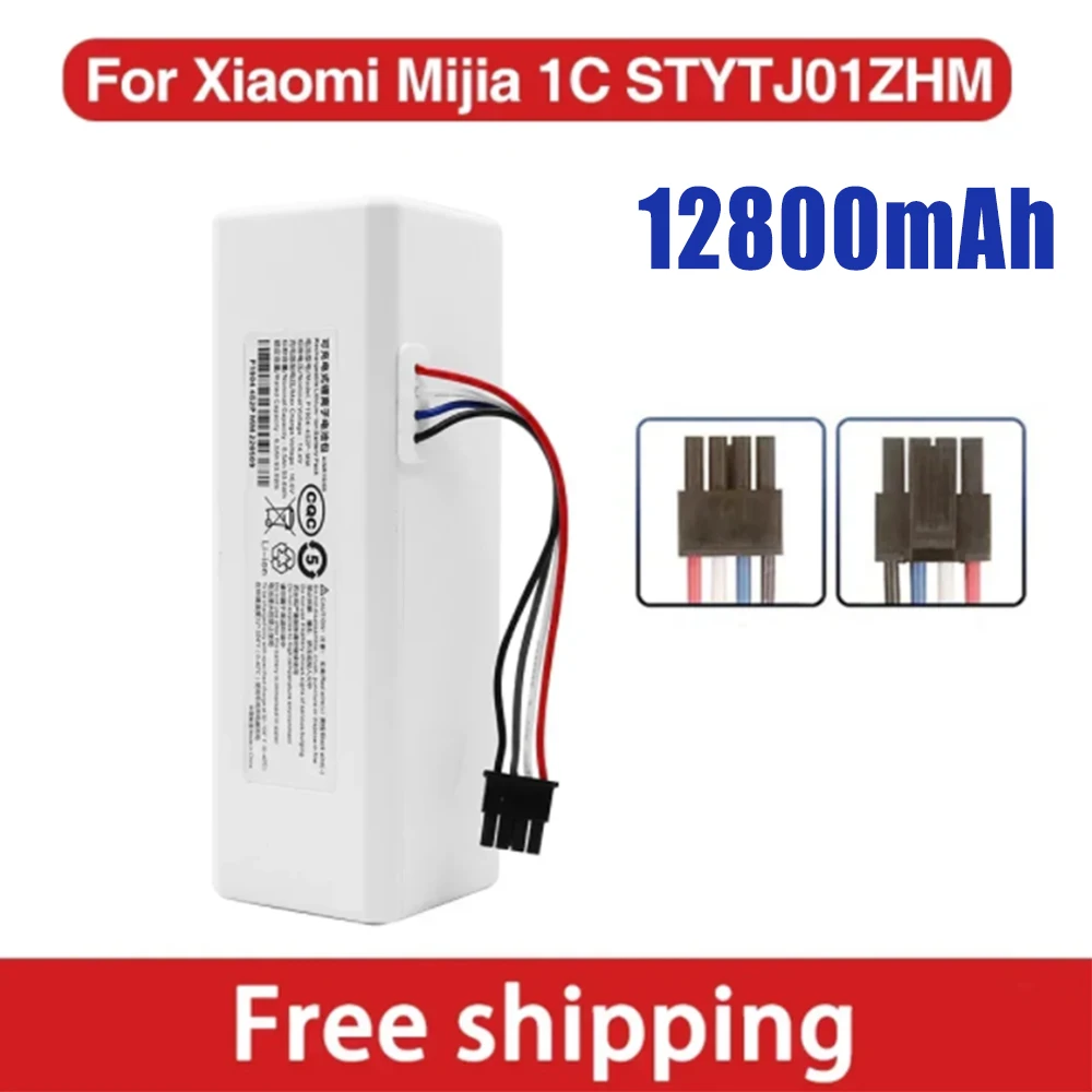 

Li ion Battery 14.4V 12800mAh P1904-4S1P-MM For Xiaomi MiJia 1C STYTJ01ZHM Robot Vacuum Cleaner Accessories Original Part