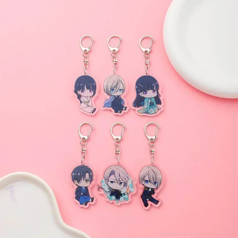 Anime My Happy Marriage Acrylic Keychain Accessaries Cartoon Funny Pendant Cute Creative Bag Charm Car Keyring Friends Fans Gift