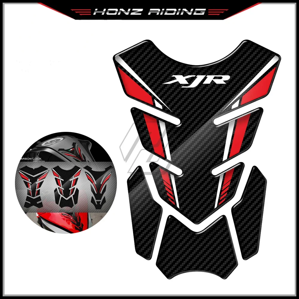 3D Carbon-look Motorcycle Tank Pad Protector Sticker motorcycle accesso For Yamaha XJR400 XJR1300 XJR1200 XJR 400 1200 1300