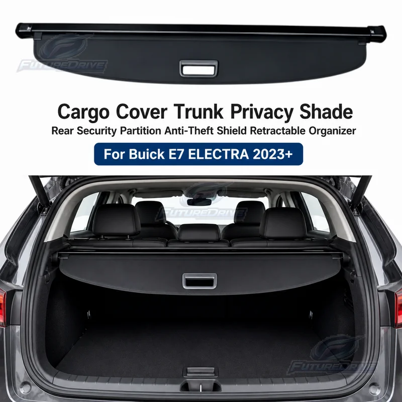 Cargo Cover Trunk Privacy Shade Rear Security Partition Anti-Theft Shield Retractable Organizer for Buick E7 ELECTRA 2023+