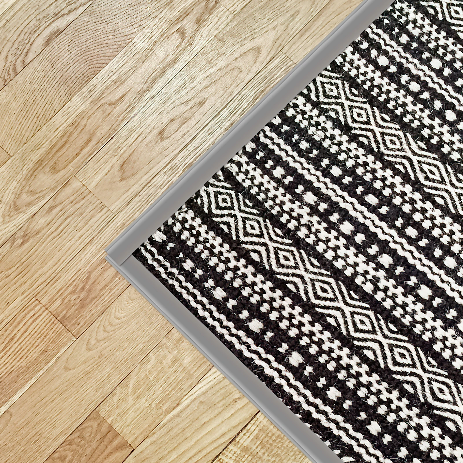 

16 5ft PVC Flexible Carpet Edge Strip for Flooring Edging Decorative Trim Gray Color Carpets Less Than 5mm Height for doorways