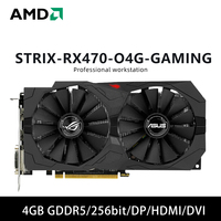 rx 470 STRIX RX470 8G GAMING GPU & STRIX RX470 O4G GAMING tarjeta gráfica & RX470 DC2 4G graphics card GDDR5 256bit HDMI DP DVI