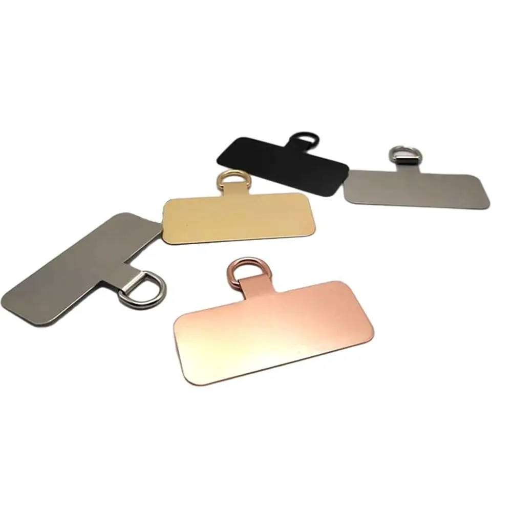 Metalen telefoonkoord pakking patch universele kaart mobiele telefoon hangende stuk patch sling tether tab