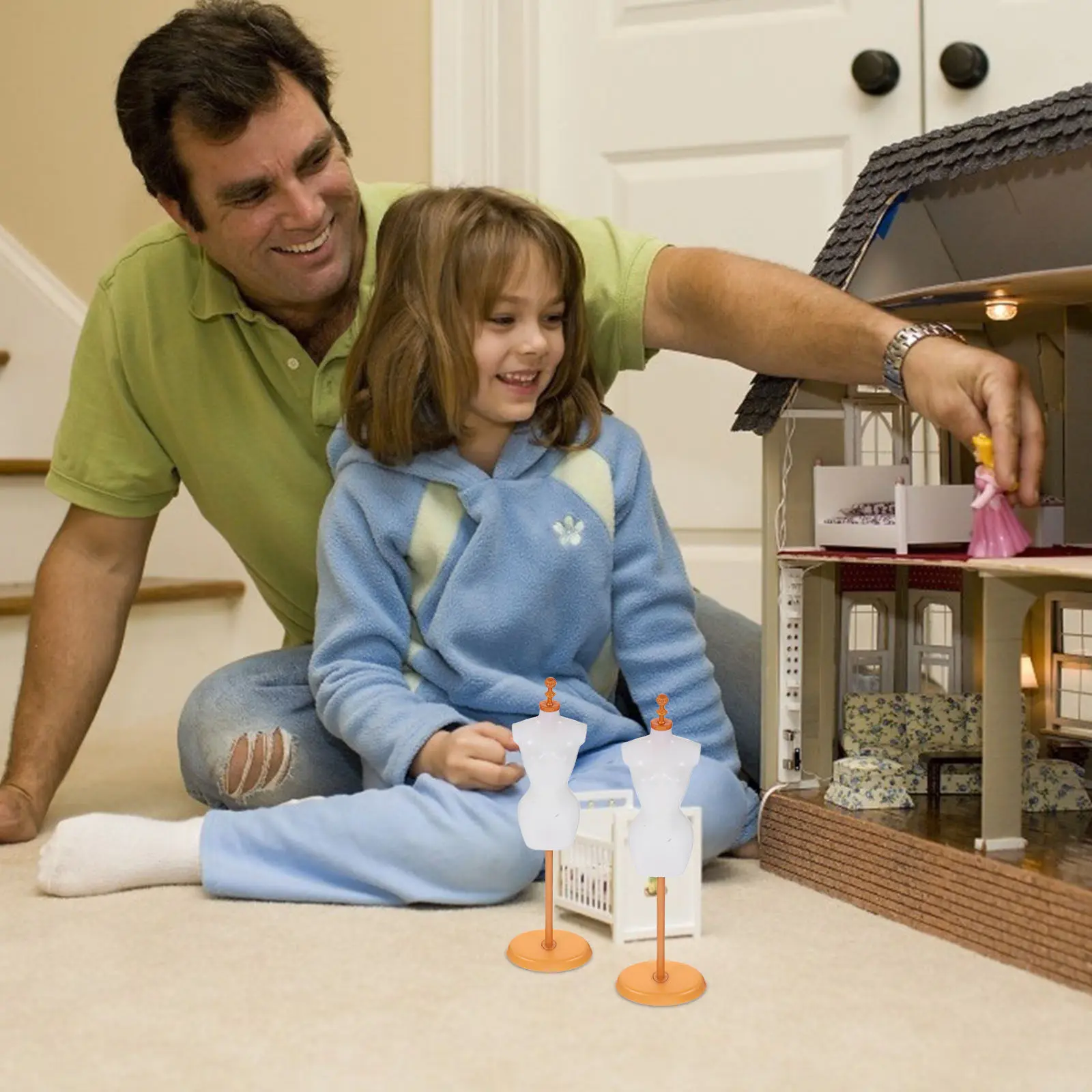 

Набор из 6 миниатюрных манекенов-форм для одежды - легкие портативные подставки для демонстрации мини-костюмов и декора дома