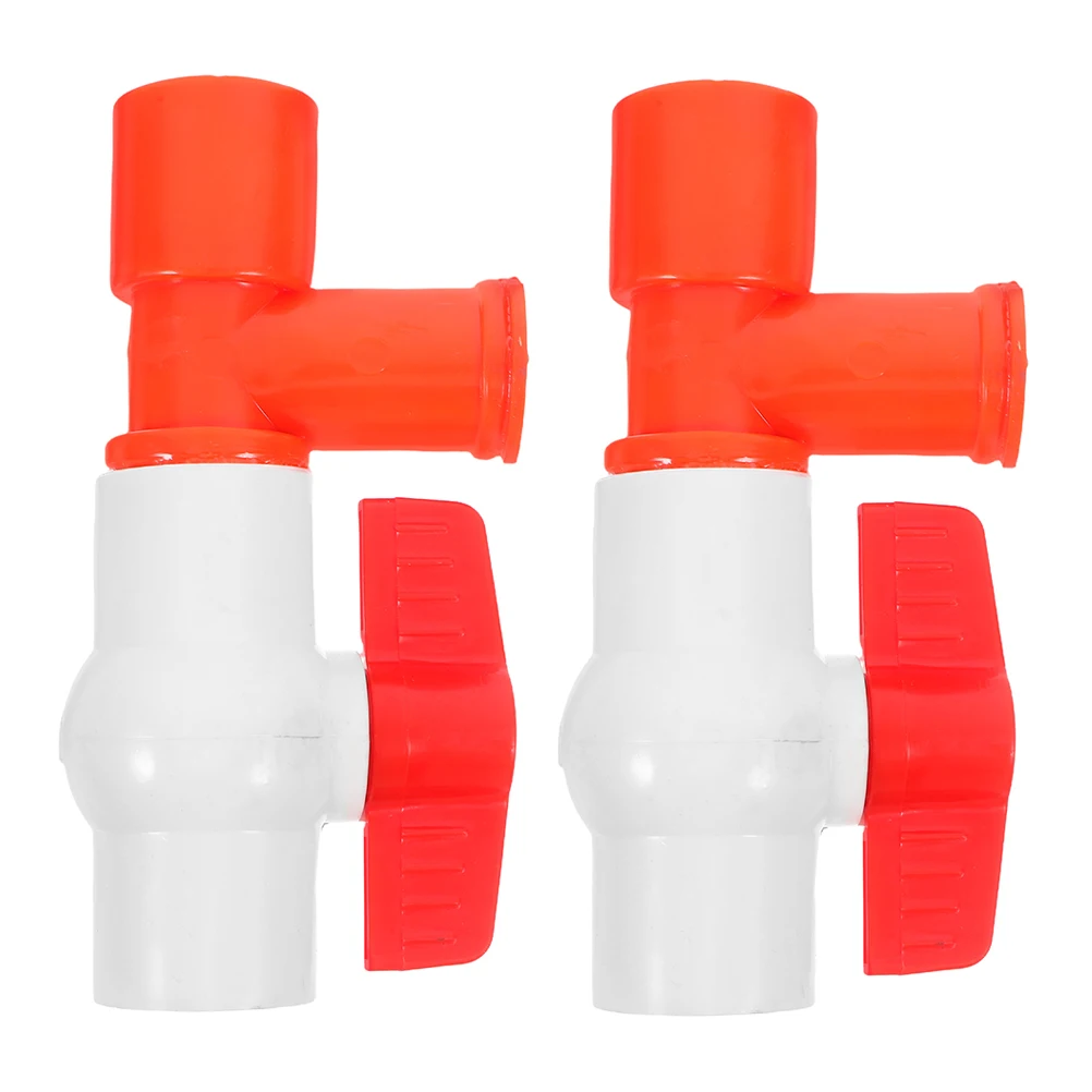 

2pcs Water Line End Pressure Regulator Valve Durable Reusable Easy Installation Poultry Accessories Rabbit Watering