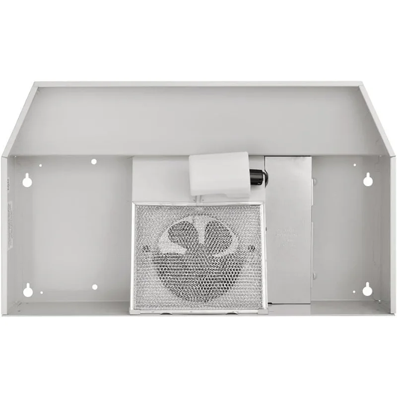 F403011 Insert avec lumière, ventilateur accessible pour hotte de cuisine sous armoire, 30 po, blanc sur blanc