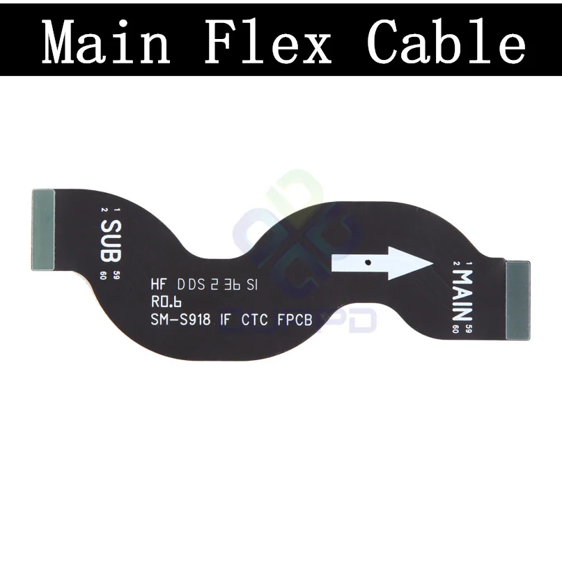 Top Ear Loud Speaker SIM Card Charging Port Board For Samsung S23 Ultra 5G Power Volume Signal Antenna LCD Motherboard Main Flex