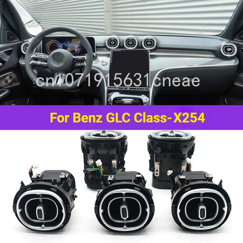 

Suitable for Mercedes-Benz 4d rotating tweeter Ambiance light 2023 new GLC class X254 tweeter speakers Front+Rear Vent 64Colors