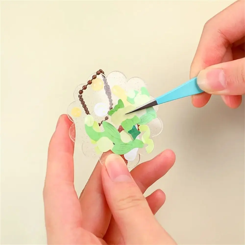 Student Supply Macaroon Color Tweezers Sticker Tool DIY Decroative Sticker Tweezers Practical Multi-Tool Scrapbook