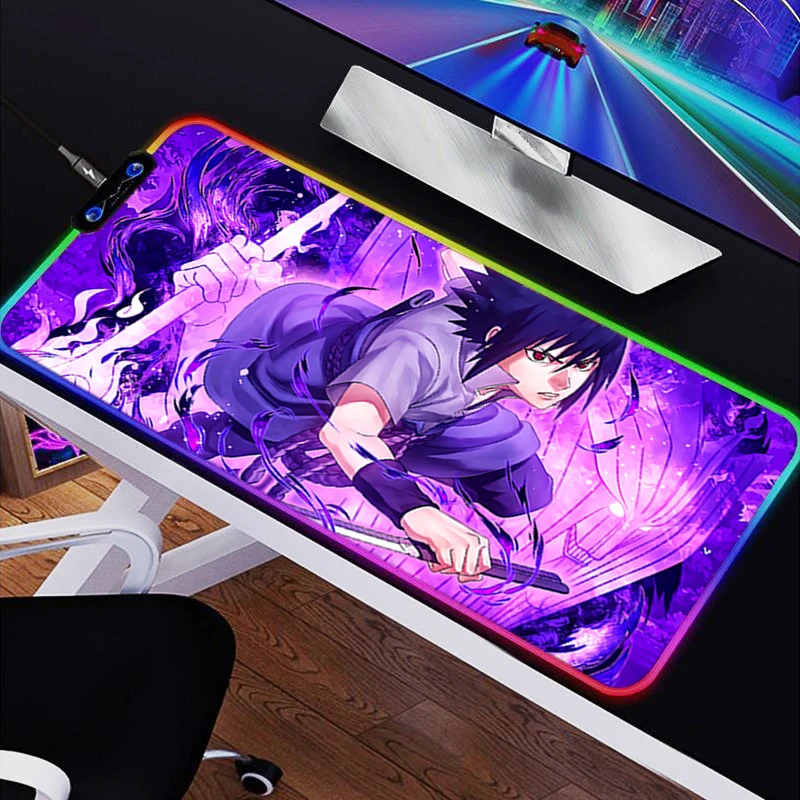 

Mouse Pad PC Accessories Keyboard Pad Office Desk Mat Anti Slip HD Mousepad Rubber Tablet Pad Gaming Naruto Sasuke Extended Pad