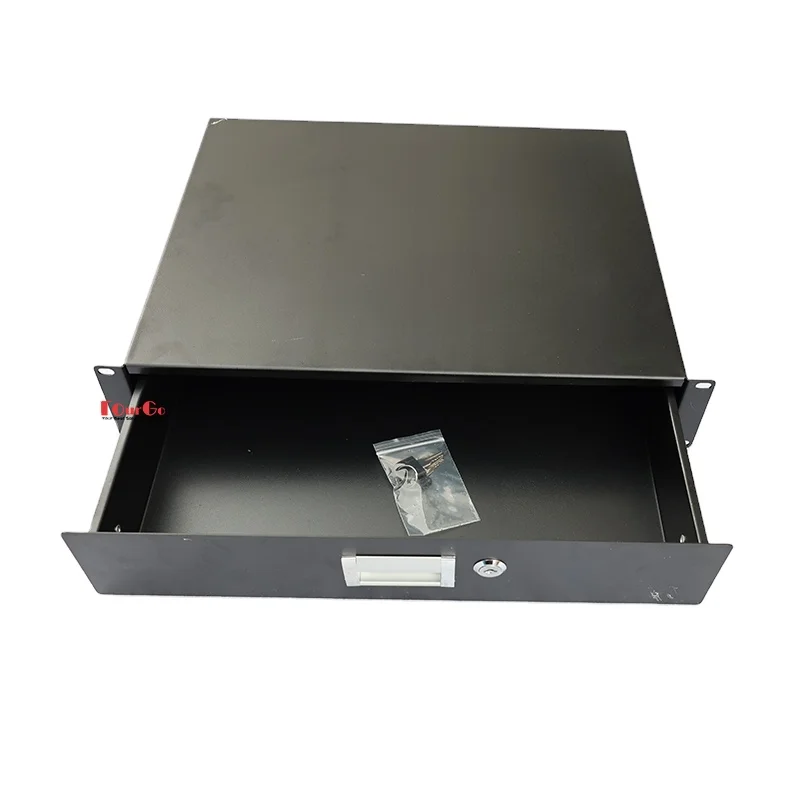 

Flight Case Cabinet Case 19 Inch 2U 3U Rack Mount DJ Locking Lockable Deep Drawer With Key