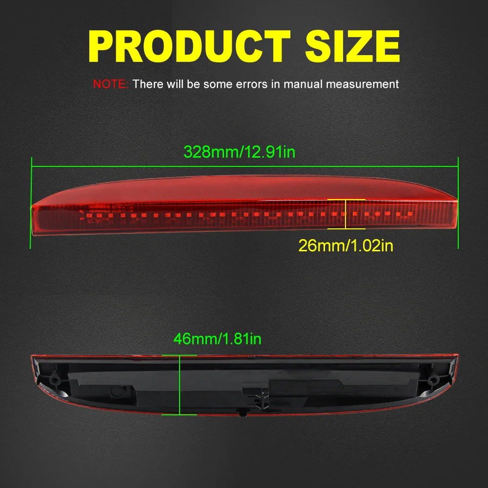 LED 3rd Third Brake Light for Renault Clio II III 1998-2012 Hatchback OEM 7700410753 Red/Smoke Lens High Mount Stop Lamp - Image 3