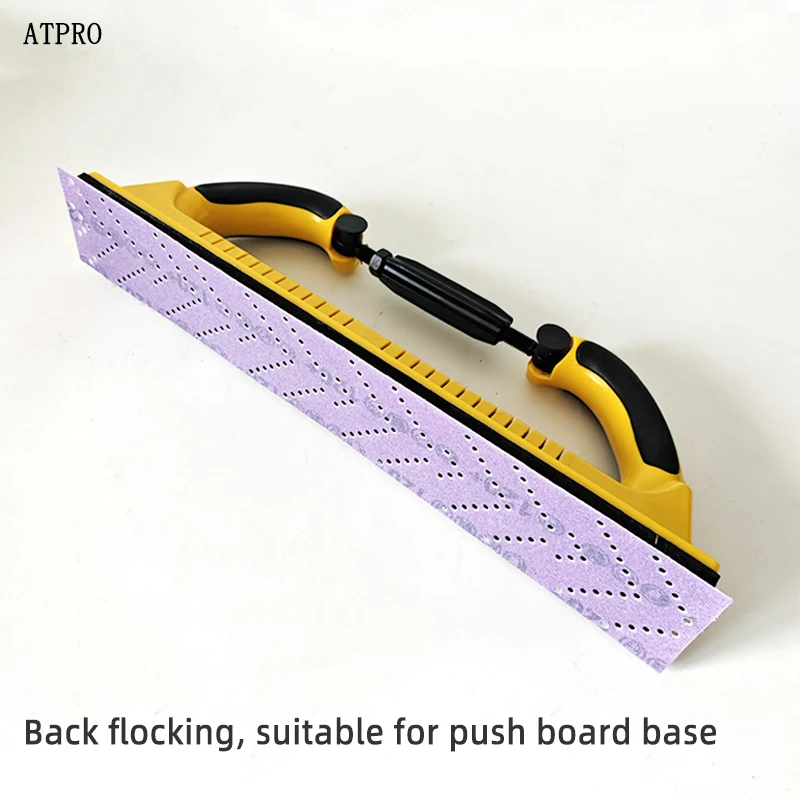 70 * 420mm Purple Rectangular Sandpaper Dry Grinding Sand Car Polishing Machine Hand Planer Hand Push Plate Whirlwind Hole