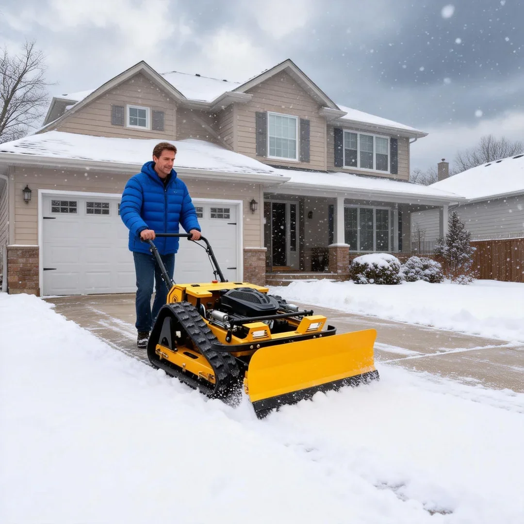 

Customized CE EPA Certified Lawn Mower - Anti-slip Track with Powerful Weeding and Snow Removal Function