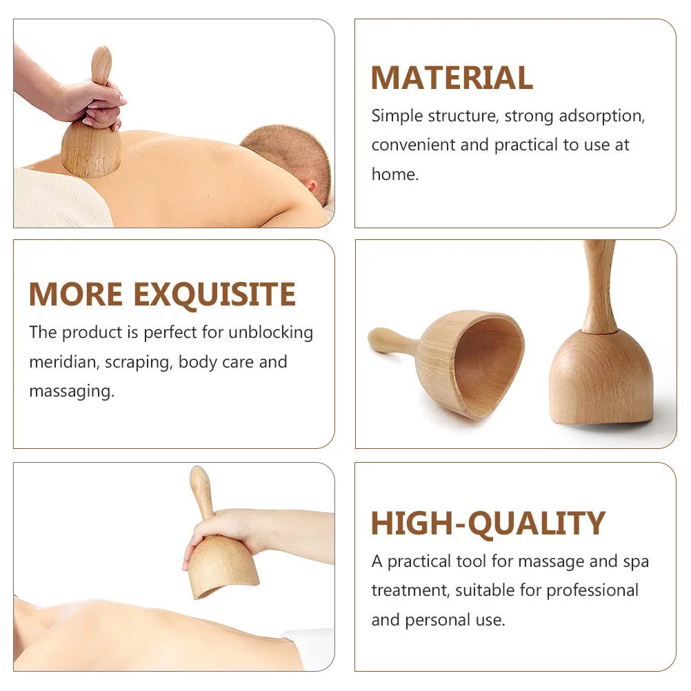 

2Pcs Gua Sha Massage Tools Cupping Therapy Device Suction Cups Body Care Supplies Therapy Cupping Cup Skin Care Massager