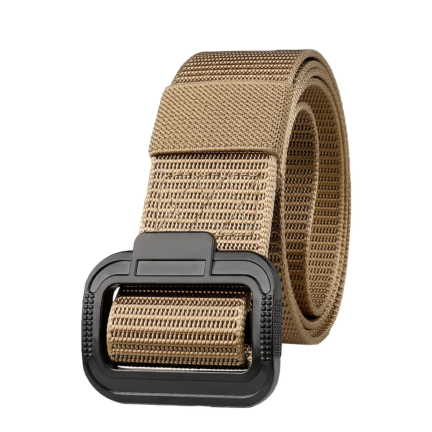 حزام رجالي عالمي بسيط في الهواء الطلق حزام جينز غير رسمي في الهواء الطلق حزام خصر قابل للتنفس مشبك معدني حزام متعدد الاستخدامات، للهدايا المثالية