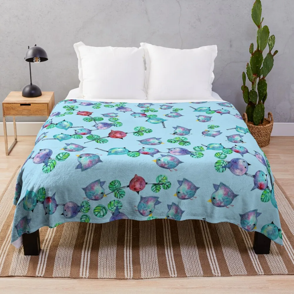 Aviary Throw Blanket for winter Bed covers Blankets