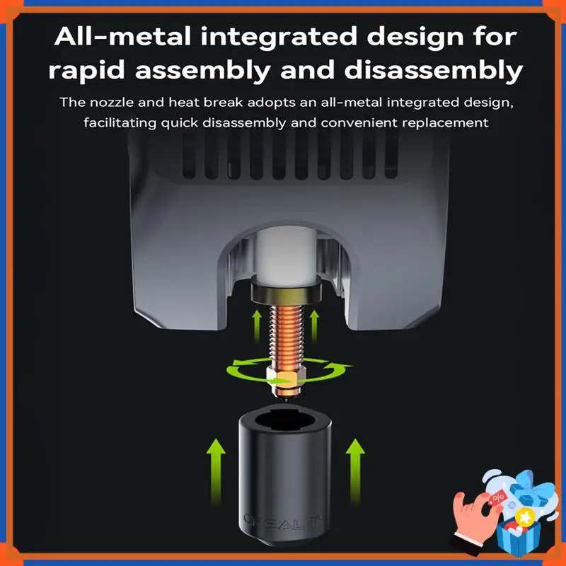 

Компактные 4 шт. насадки K2 Plus для Creality K2 Plus Combo K2P, комплект быстросменных насадок 0,2 мм 0,4 мм, 0,6 мм, 0,8 мм для 3D-печати K2 Plus