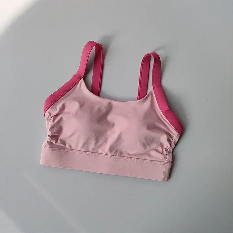 Hochintensives, nahtloses Cross-Back-Yoga-Set mit integrierten Sport-BHs und hochtaillierten, hüfthebenden Fitness-Leggings – Detail 9