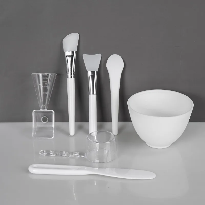 مجموعة أوعية قناع الوجه من السيليكون، وعاء ضبط الفيلم، وعاء ناعم، أداة تجميل يمكنك صنعها بنفسك، مجموعة أدوات العناية بالوجه #3