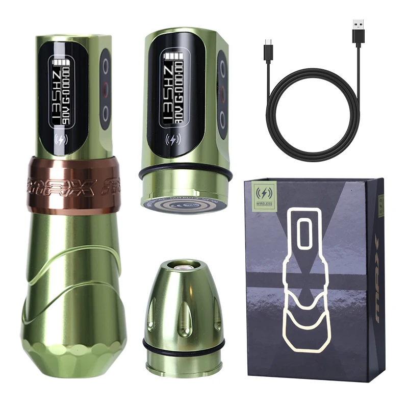 Yilong Max Tattoo Machine Cartridge Pen 2400Mah Batterijen Coreless Motor Lithium Batterij Pen Machine Voor Tattoo Artiesten Body Kit
