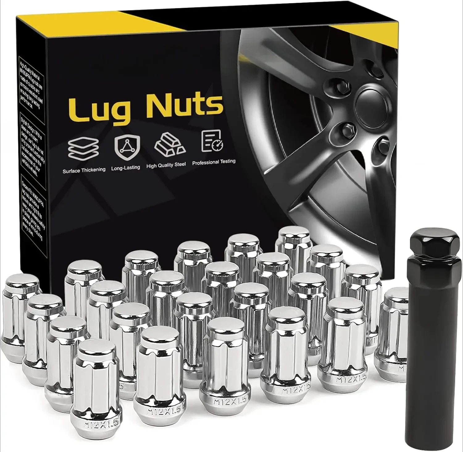 

24 шт. гайки M12x1,5 — замена для Toyota 4Runner, 1995-2013, Tacoma, 2000-2006 Tundra Aftermarket колеса