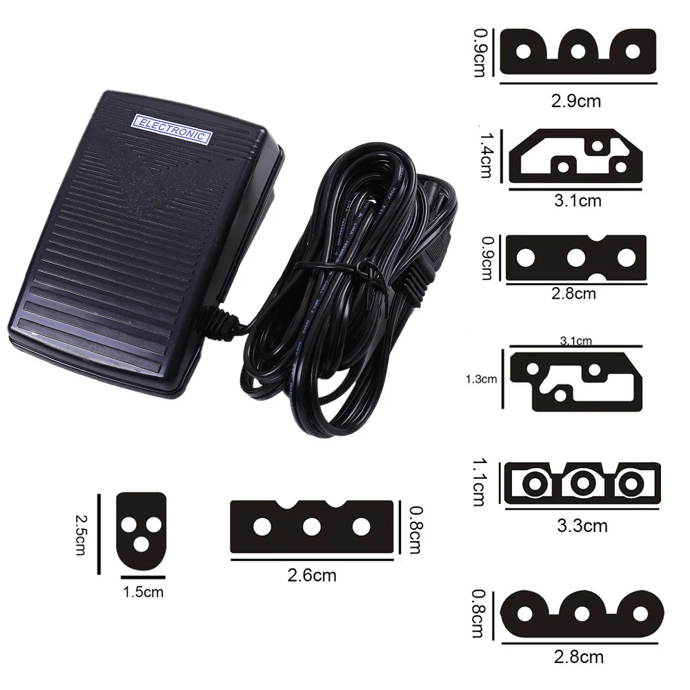 Fuß Pedal Geschwindigkeit Einsteller Nähmaschine Controller Motor Zubehör Control Schalter PowerCord Elektrische Für Brother Singer Teil