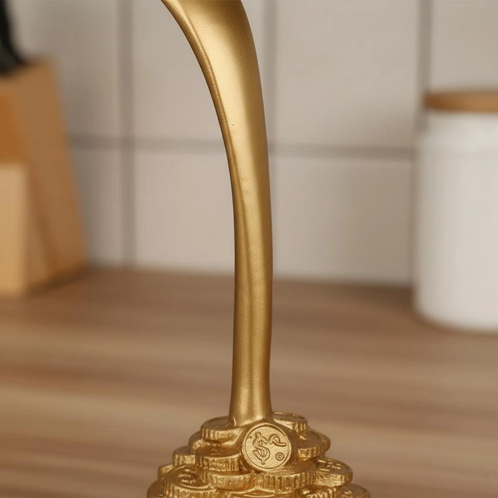 Spilling Coffee Cup Ornament Easy to Clean Floating Coffee Cup Statue