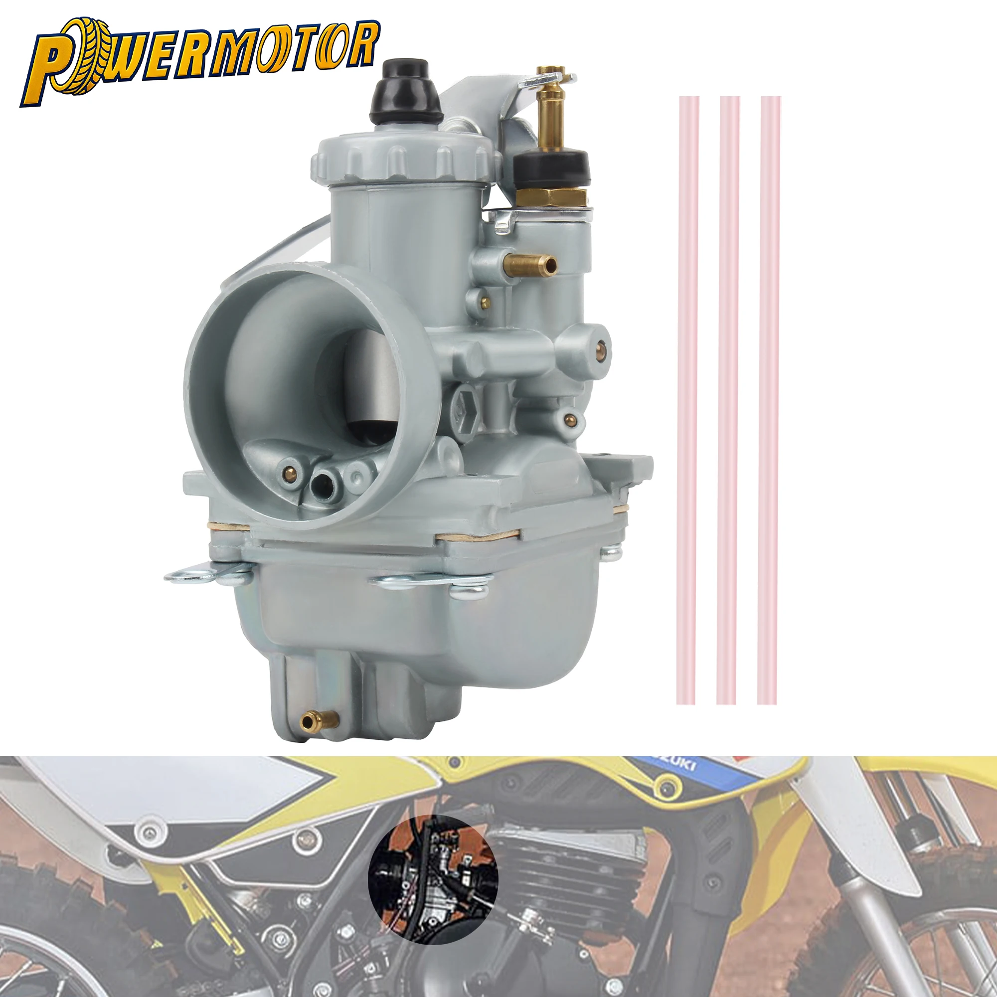 

For Suzuki JR80 JR 80 2001-2024 DS80 DS 80 1995 Motorcycle Motocross Dirt Bike Carburetor Accessories Replacement 13200-03410