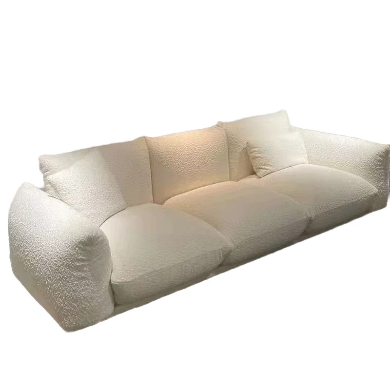 & Modern Chesterfield Velvet Fabric Three-Seater Rectangle Module Sofa Set Comfortable Sponge Solid Wood Living Room Sofa