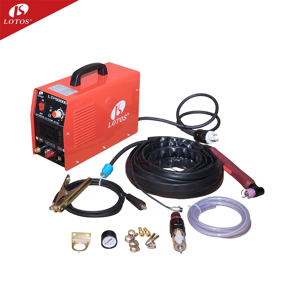 Lotos LTP5000D accurate tools portable plasma cutter cut 50 60 70 80plasma cutter with built in compressor