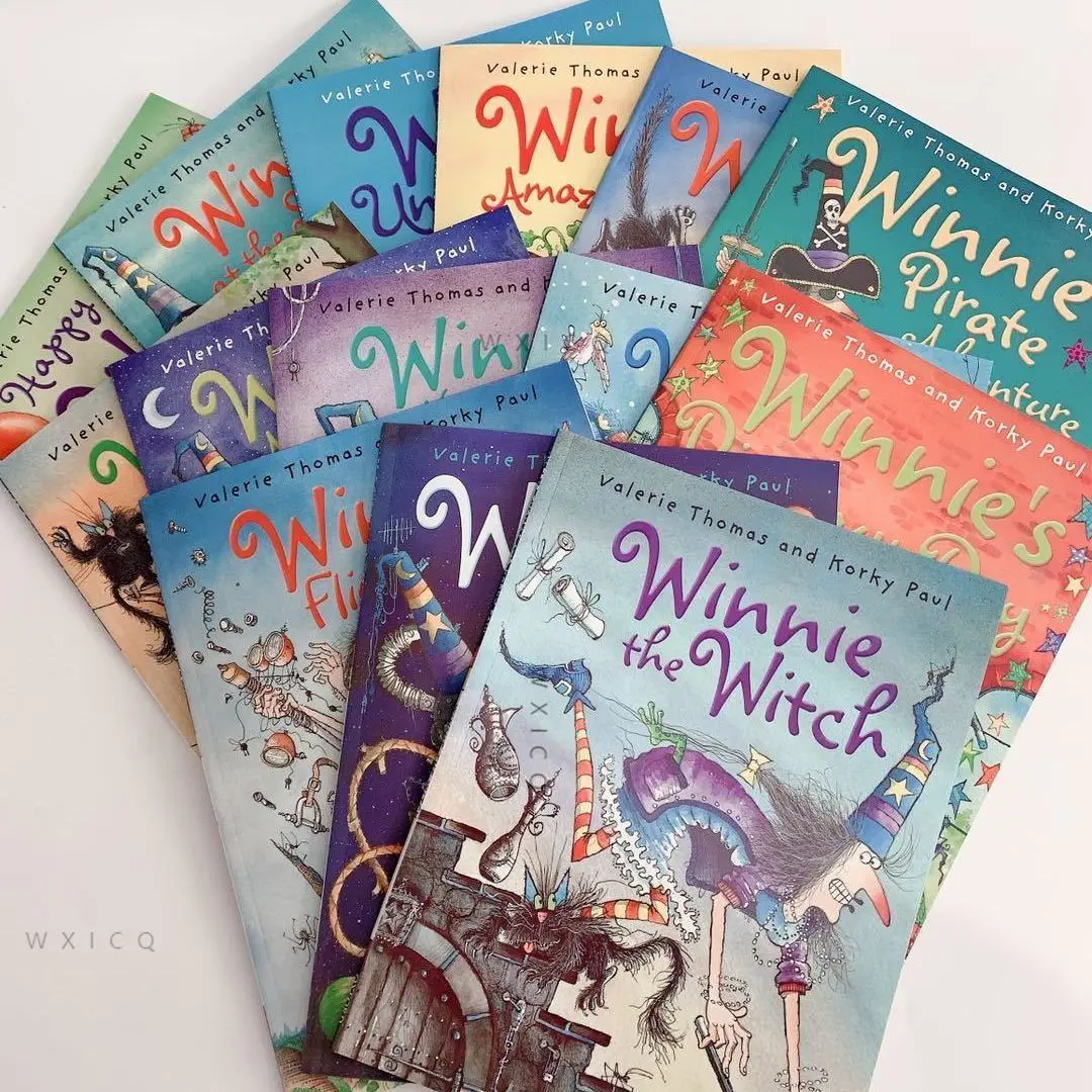 Random4 Books English Picture Book Winnie The Witch English Story Book Child Early Education Kids Reading Book 3-6 Years